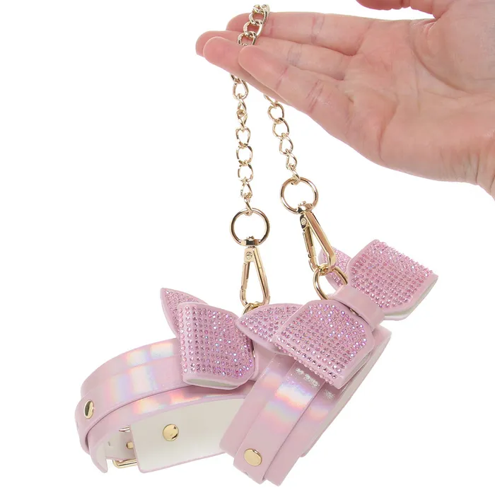 Shots Toys Vibrators Ouch Paris Collection Leg Cuffs in Pink