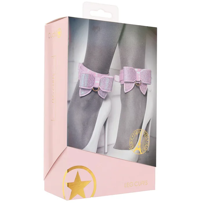 Shots Toys Vibrators Ouch Paris Collection Leg Cuffs in Pink