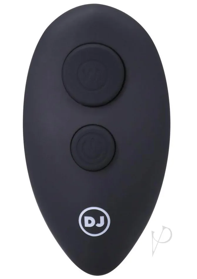 Anal APlay RISE Black Premium Vibrating and Thrusting Anal Plug Doc Johnson Enterprises