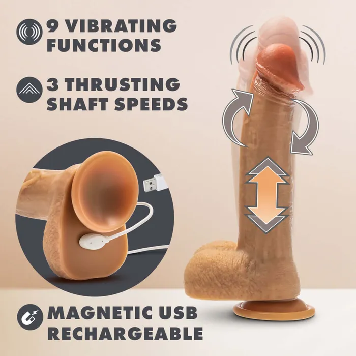 Dr Skin Silicone Dr Phillips 85 inches Thrusting Dildo Blush Novelties Dildos