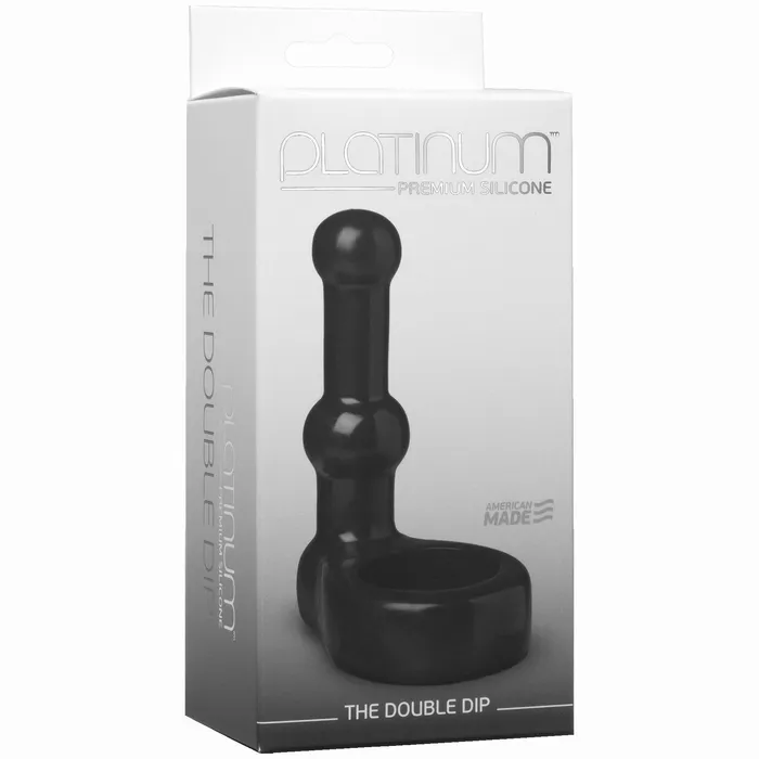 Dildos Doc Johnson Platinum Silicone The Double Dip Dual Cockring Doc Johnson