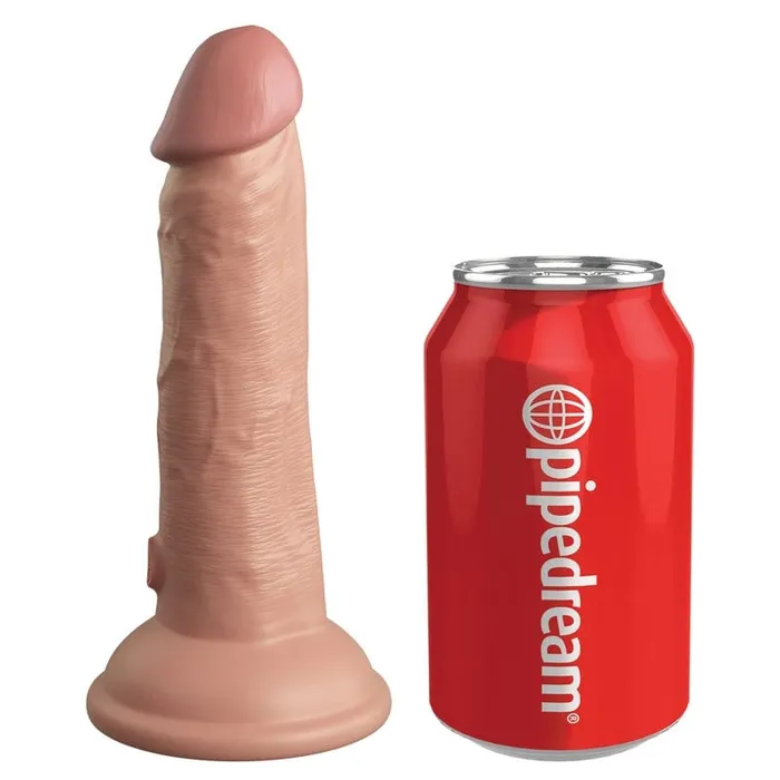 Female Sex Toys Pipedream Products Pipedream Products King Cock Elite 6 Vibrating Silicone Cock Light