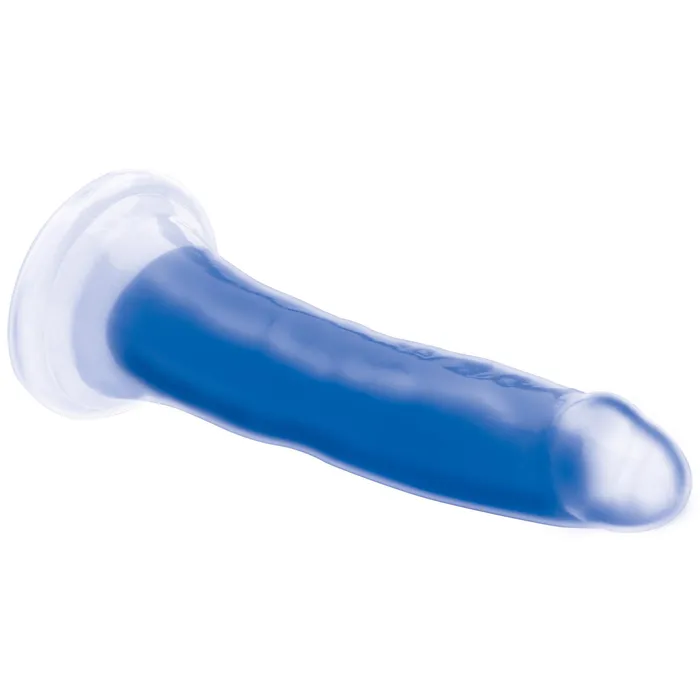 Dildos Curve Toys 7 Inch GlowintheDark Silicone Dildo