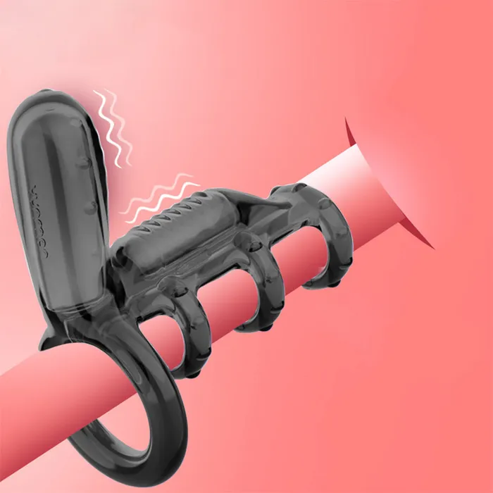 Leto Male Sex Toys Leto Wave 2 Vibrating Clitoral Cock Ball Ring Penis Sleeve