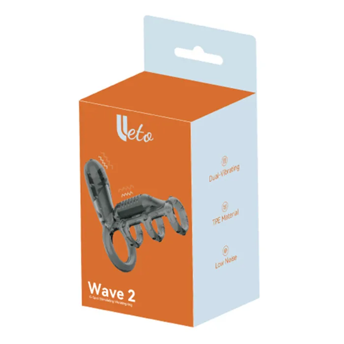 Leto Male Sex Toys Leto Wave 2 Vibrating Clitoral Cock Ball Ring Penis Sleeve
