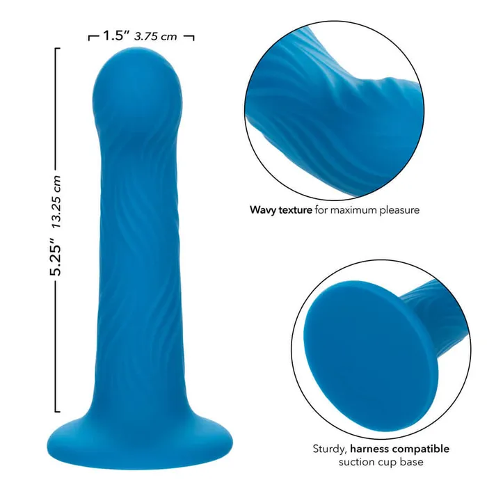 CalExotics Dildos Wave Rider Ripple Dildo Blue CalExotics Dildos Wave Rider Ripple Dildo Blue