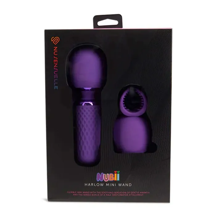 Nu Sensuelle Nubii Harlow Mini Wand Massager Purple Nu Sensuelle Vibrators Nu Sensuelle Nubii Harlow Mini Wand Massager Purple Nu Sensuelle Vibrators