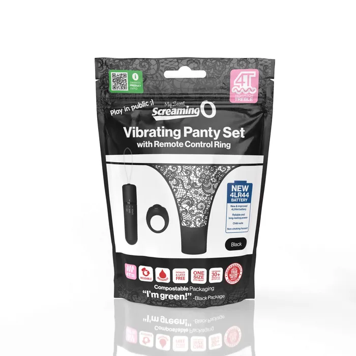 Screaming O 4t Vibrating Panty Set With Remote Control Ring Black Screaming O Female Sex Toys Screaming O 4t Vibrating Panty Set With Remote Control Ring Black Screaming O Female Sex Toys