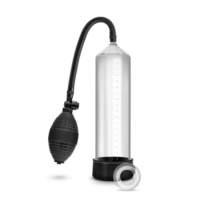 Blush Novelties Male Sex Toys Performance VX101 BeginnerFriendly Pump with Stay Hard Cock Ring for Fun Adventures