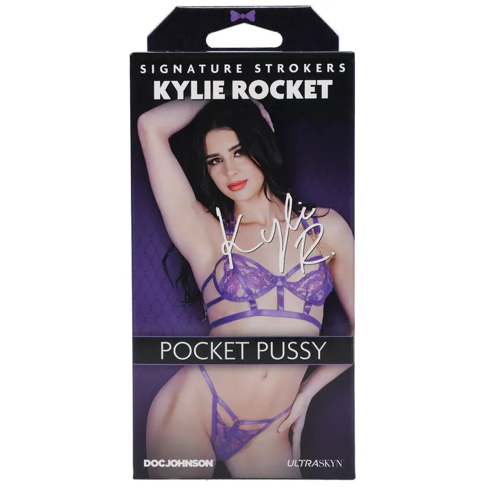 Male Sex Toys Doc Johnson Signature Strokers Kylie Rocket Ultraskyn Pocket Pussy Vanilla