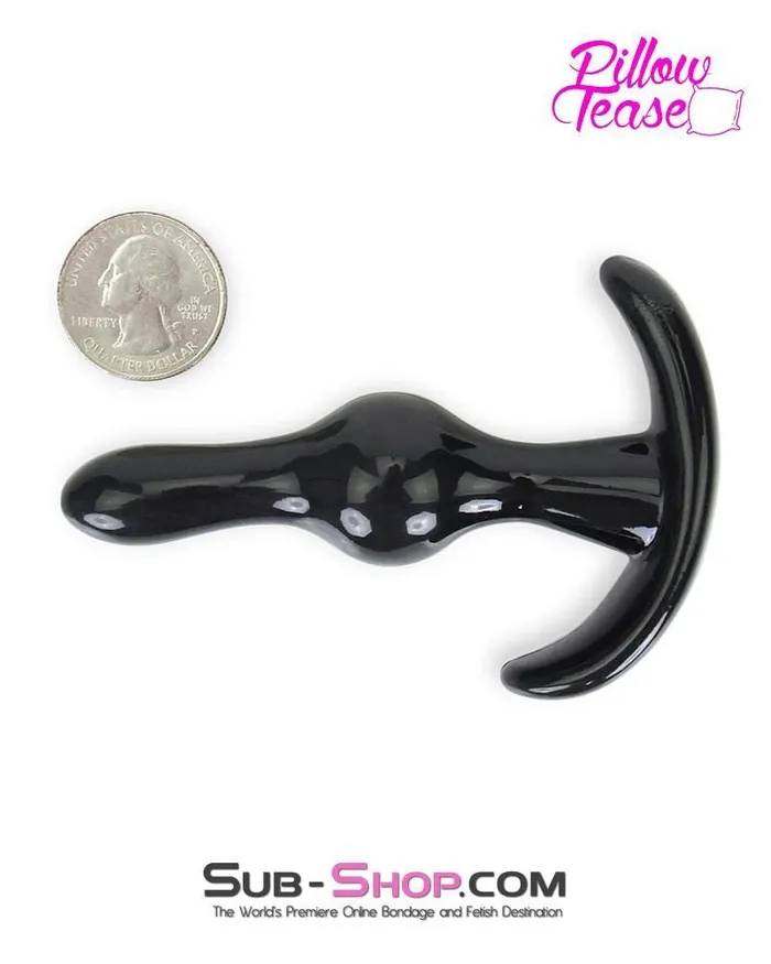 Moonwell 3741M Black Mini Ripple Anal Pleasures Beginners Butt Plug LAST CHANCE Final Closeout Anal